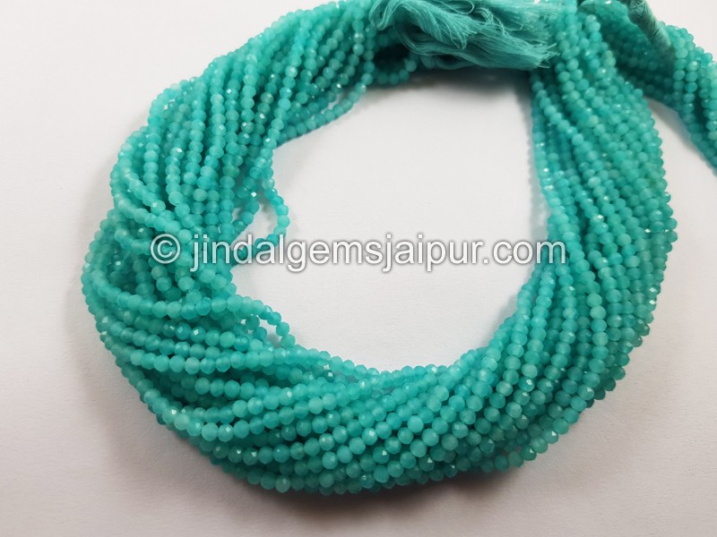 Amazonite Micro Cut Round Beads